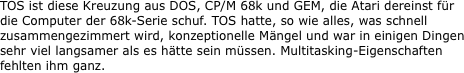 TOS ist diese Kreuzung aus